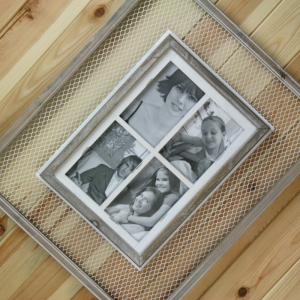 Rámček na 4 fotografie - štýl Provence 45x3x56cm