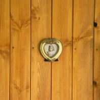 Rámček zlaté srdce 10cm