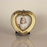 Rámček zlaté srdce 10cm