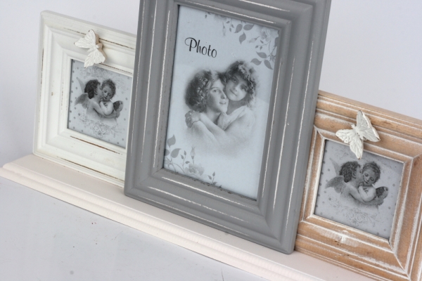 Rámčeky na 3 fotky s motýľom 40cm