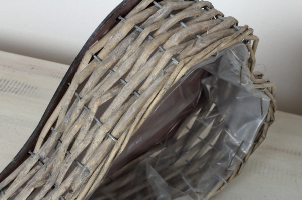 Ratanové kvetináče v tvare sŕdc 2kusy 40 / 30cm