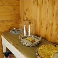 Ratanový podnos so skleneným poklopom - veľký