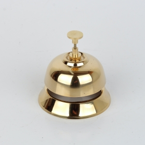 Recepčný zvonček 9 x 7 x 9 cm mosadzný