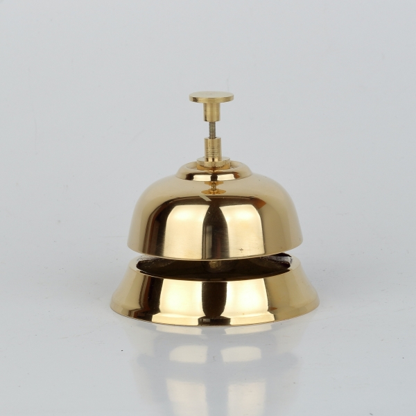 Recepčný zvonček 9 x 7 x 9 cm mosadzný