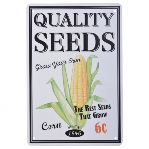 Reklamná ceduľa semienka kukurica 20,2 x 0,1 x 30,1 cm
