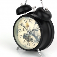 Retro budík s autom 17cm