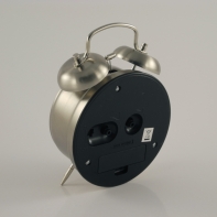 Retro budík silver 16cm - len ako dekorácia dek4485