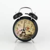 Retro budík Spomienky na Paríž 17 cm