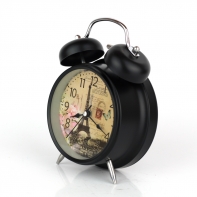 Retro budík Spomienky na Paríž 17 cm