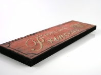 Retro ceduľa Princess 42x12x2cm