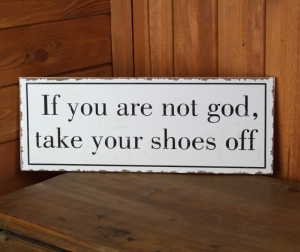 Retro Ceduľa Shoes 40cm