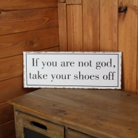 Retro Ceduľa Shoes 40cm