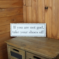 Retro Ceduľa Shoes 40cm