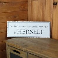 Retro ceduľa Successful women ... 40cm