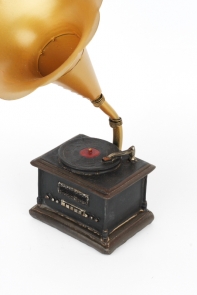 Retro dekorácie gramofón 17x9x24cm