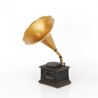 Retro dekorácie gramofón 17x9x24cm