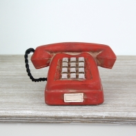 Retro dekorácie telefón 10x16cm