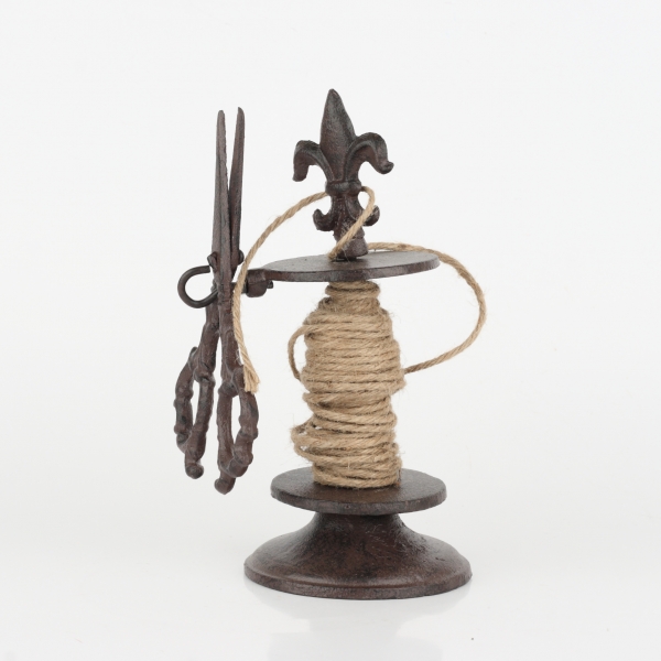 Retro držiak na špagát s nožnicami 21cm