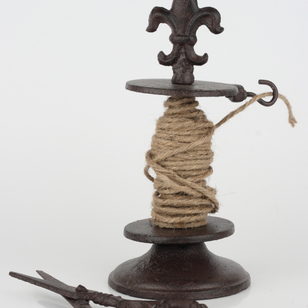 Retro držiak na špagát s nožnicami 21cm