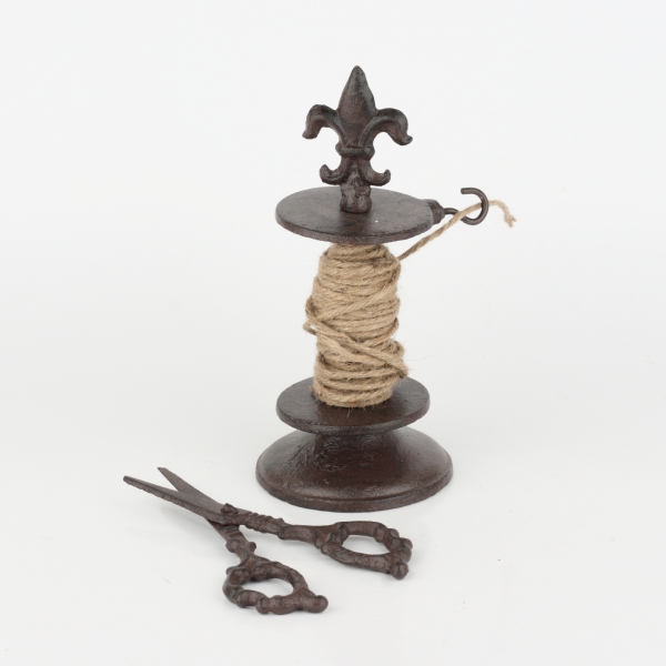 Retro držiak na špagát s nožnicami 21cm