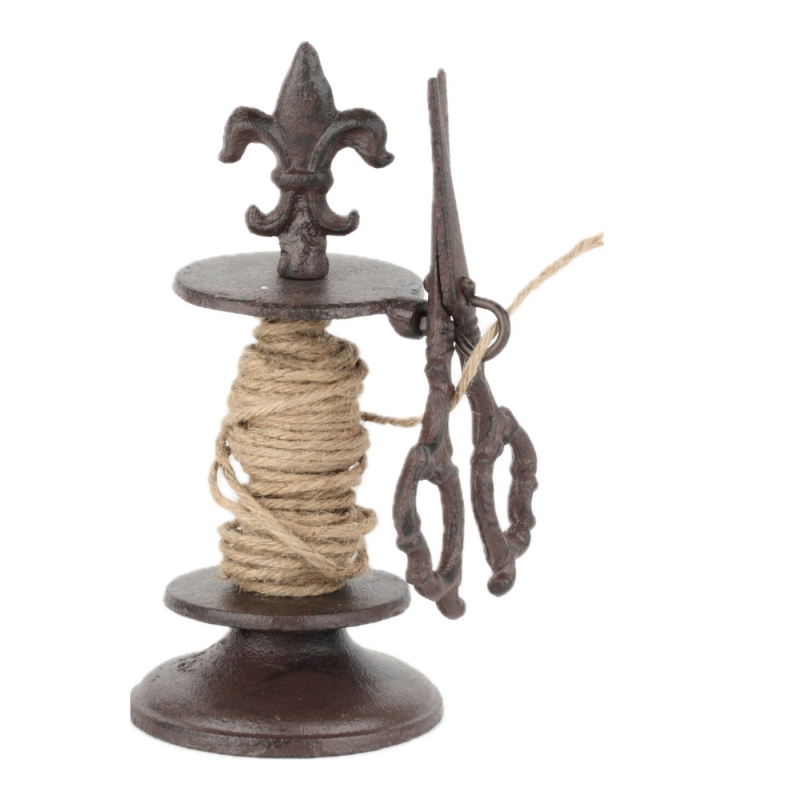 Retro držiak na špagát s nožnicami 21cm