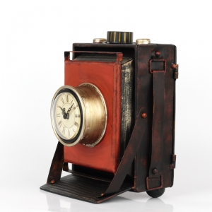 Retro hodiny Photograph 25x22x14cm