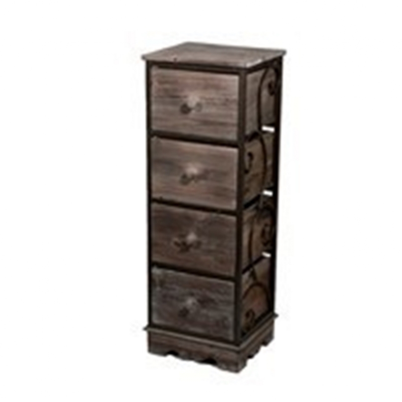 Retro komoda so štyrmi šuplíčky 26,5x23,5x74cm - vyřazeno