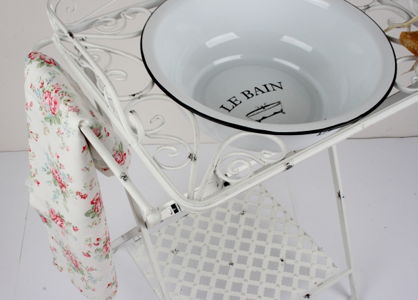 Retro kúpeľňový stojan na umývadlo 61x37x81cm