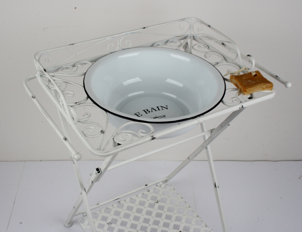 Retro kúpeľňový stojan na umývadlo 61x37x81cm