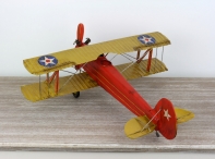 Retro kovový model lietadlo 46cm