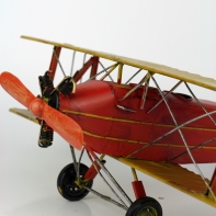 Retro kovový model lietadlo 46cm