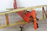 Retro kovový model lietadlo 46cm