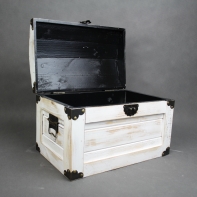 Retro kufor drevený veľký 34x55x37cm