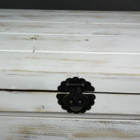 Retro kufor drevený veľký 34x55x37cm