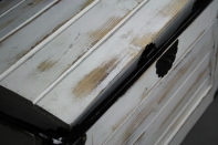 Retro kufor drevený veľký 34x55x37cm