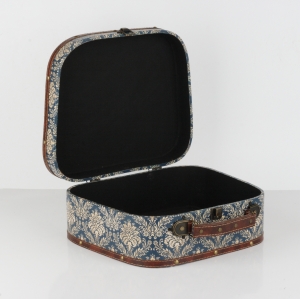 Retro kufor so zámockým vzorom 32x14,5x29cm