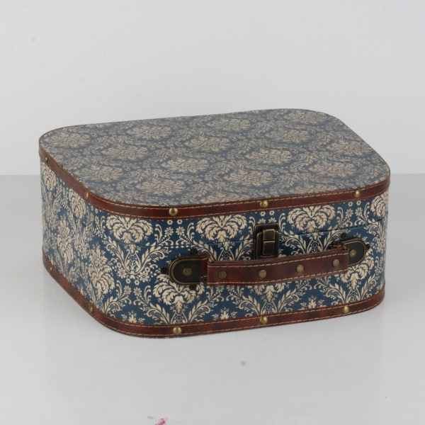 Retro kufor so zámockým vzorom 32x14,5x29cm