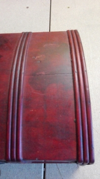 Retro kufor / truhla - drevený 29cm - poškodené