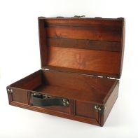 Retro kufor/truhla - drevený 29cm