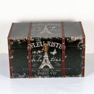 Retro kufor / truhla Paris v.41x70x43cm