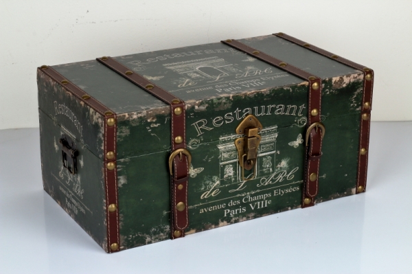 Retro kufor / truhla Paris výška 23x50x28cm 