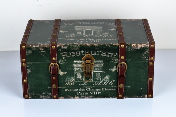 Retro kufor / truhla Paris výška 23x50x28cm 