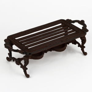 Retro liatinový ohrievač čaja 32x14x9cm