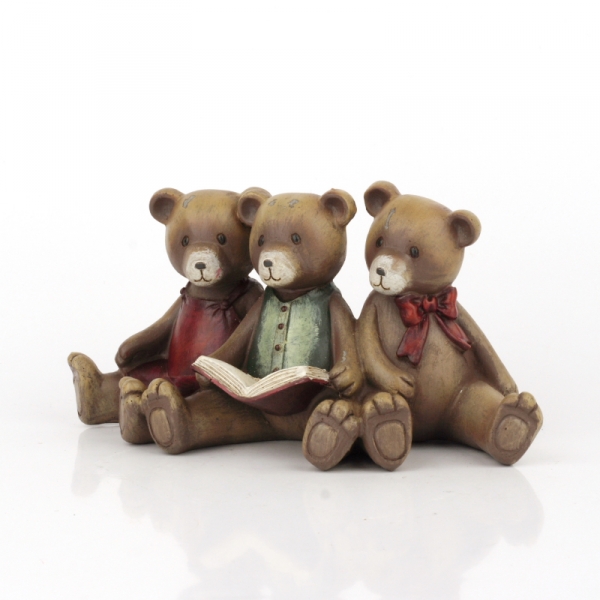 Retro medvedíky s knihou 20cm