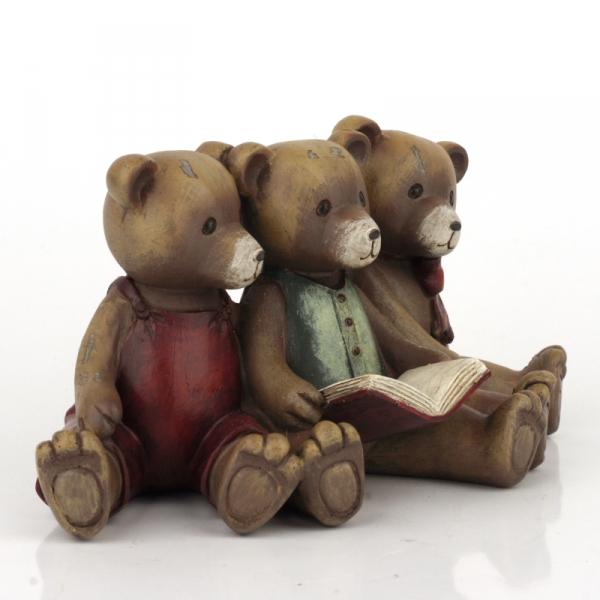 Retro medvedíky s knihou 20cm