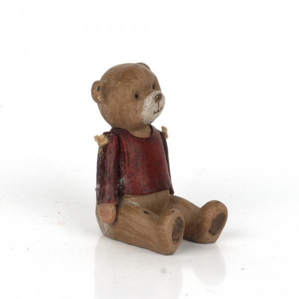 Retro medvedík sediaci červené tričko 8,5cm