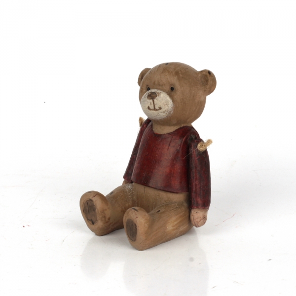 Retro medvedík sediaci červené tričko 8,5cm