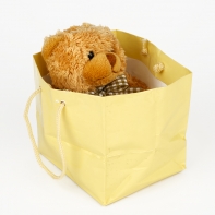 Retro medvedík svetlo hnedý 13,5cm