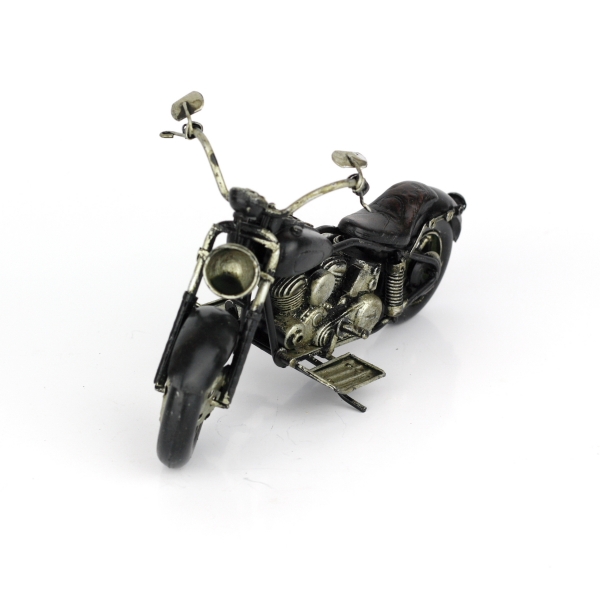 Retro model motorka čierna 19cm