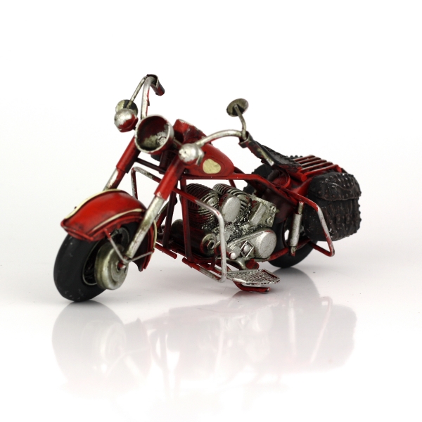 Retro model motorka Red devil 19cm